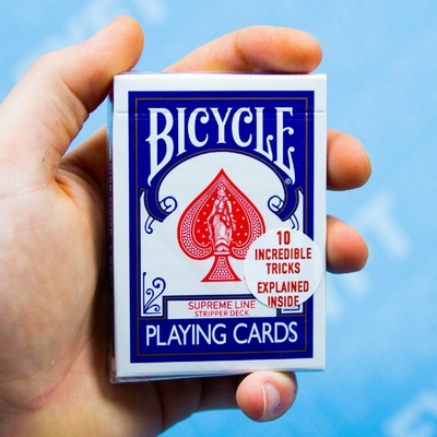 Bicycle Supreme Line Stripper deck Modrá