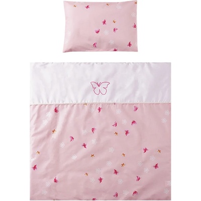 Lorelli Спален комплект за люлки Lorelli - First Dreams, Пеперуди, розово (20051165801)
