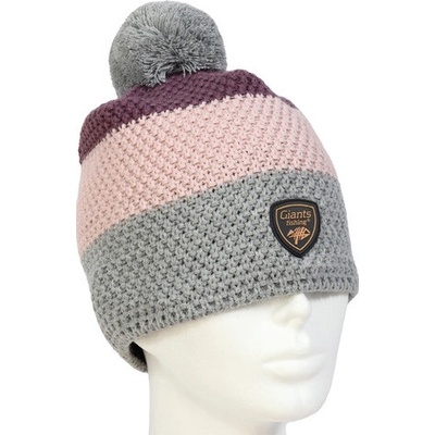 Giants Fishing Zimní Čepice Dámská Tříbarevná s Bambulkou – Zboží Dáma