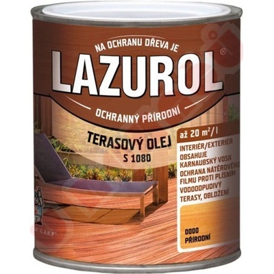 Lazurol S1080 terasový olej 0,75 l teak