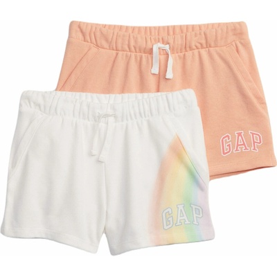 Gap V-SP LOGO 2PK biela lososová mix