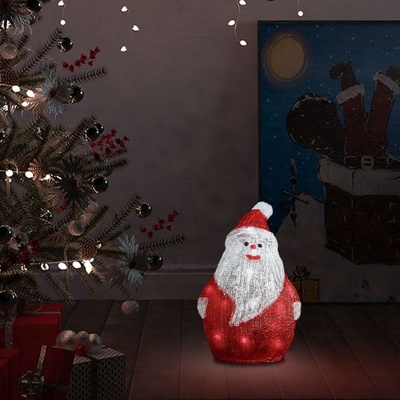 shumee Vánoční akrylový Santa s LED vnitřní i venkovní 28 cm
