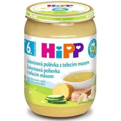 HiPP Bio zeleninová polévka s telecím masem 190 g