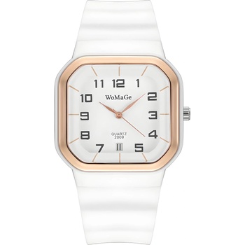 WoMaGe Часовник le-12665 - Бял kp12665