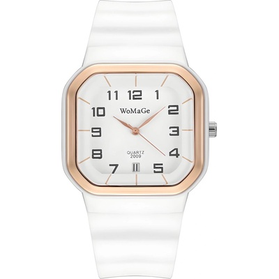 WoMaGe Часовник le-12665 - Бял kp12665