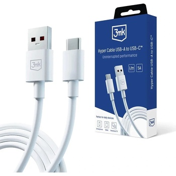 3mk Protection Кабел 3mk Hyper, USB-A към USB-C, 1.2m, 5A (3mk Hyper Cable A to C 1.2m 5A(1)-0)