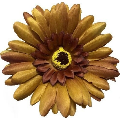 Umelá gerbera hnedá 10 cm