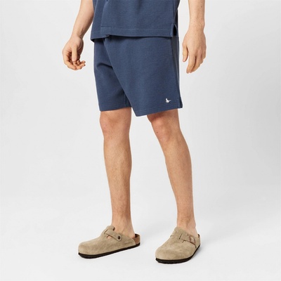 Jack Wills Поларени къси панталони Jack Wills Men's Waffle Fleece Jogger Shorts - Night Sky
