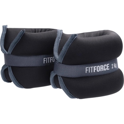 Fitforce ANKLE 2 x 2,0 KG Čierna,tmavo sivá,Biela