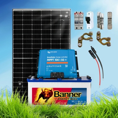 SVP Solar 380 Wp ostrovní systém 12V bez konstrukce