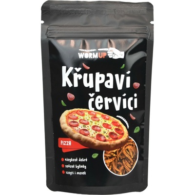 WormUP Křupaví Červíci Pizza 20 g