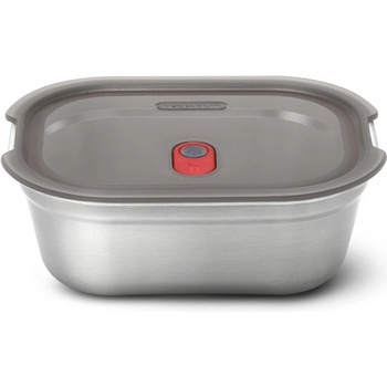 Black Blum Кутия за храна Black+Blum Meal Prep FBSS-BX-S017, 600 ml, Правоъгълна, Подходяща за фурна, Без BPA, Неръждаема стомана, Сив/Червен (FBSS-BX-S017)