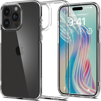 Spigen Кейс Spigen Crystal Hybrid за iPhone 15 Pro Max, прозрачен (8809896747554)