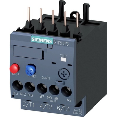 Siemens přepěťové relé 690 V/AC 1 spínací kontakt, 1 rozpínací kontakt 1 ks 3RU2116-1AB0 přetížení , fázový výpadek