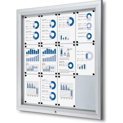Jansen Display Exteriérová vitrína 12 x A4 1025 x 1067 mm
