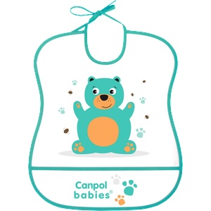 Canpol babies Лигавник с подложка, 6+м, различни цветове/мотиви, 1 бр (3023030)