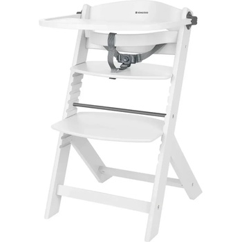 KikkaBoo Дървен стол за храненe Nordy White - Kikkaboo