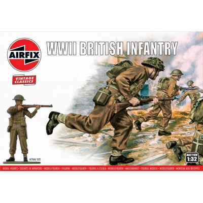 Airfix WWII British Infantry Classic Kit VINTAGE 1:32