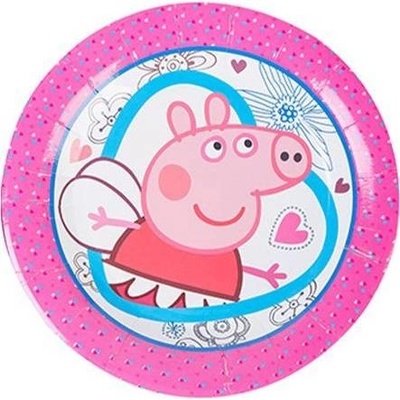 Cakesicq Párty papierové taniere 22cm Prasiatko Pepa