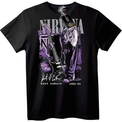 NOONEBRAND Тениска Nirvana Kurt Cobain - XS, White