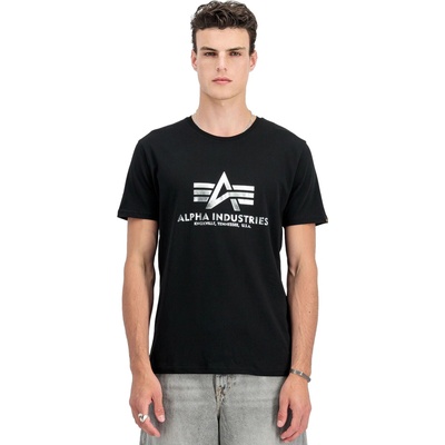 Alpha Industries мъжка тениска ALPHA INDUSTRIES - Basic - BL - black/metalsilver_100501FP