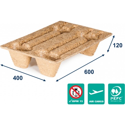 Paleta lisovaná INKA F46 - 600x400x120 - nosnosť 250 kg