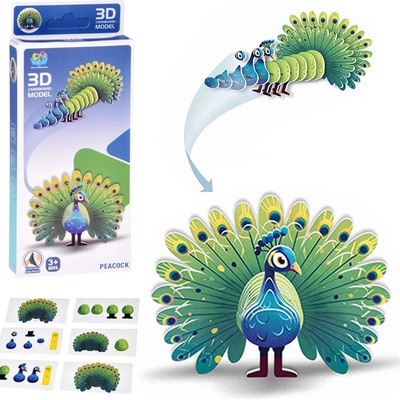JOKOMISIADA 3D puzzle Páv 18 ks