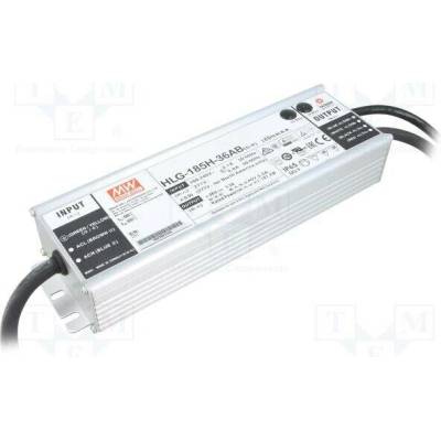 MEAN WELL HLG-185H-36AB Napájecí zdroj: spínaný; LED; 187,2W; 36VDC; 2,6÷5,2A; 90÷305VAC
