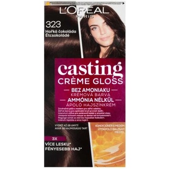 L'Oréal Casting Creme Gloss боя за коса всички типове коси боядисана коса 48 ml нюанс 323 Darkest Chocolate за жени