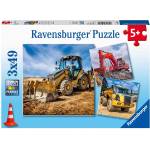 Ravensburger - Puzzle 3x49 Digger At Work - 40 - 99 piese