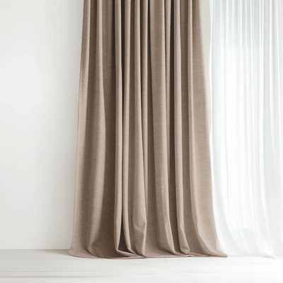 Goldea dekorační závěs peru - latte 140x135 cm