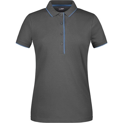 James&Nicholson Dámska polokošeľa JN727 Graphite