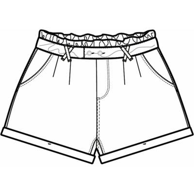 Moodo WOMEN'S SHORTS L-SH-4002 WHITE biela