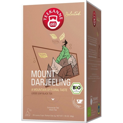 TEEKANNE Bio Luxury Cup Mount Darjeeling 25 pyramidových sáčků