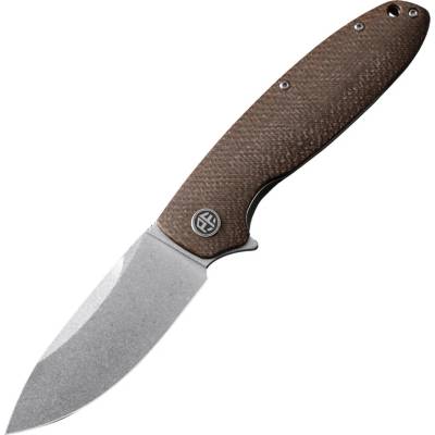 Petrified Fish PFB01 Terra Stonewashed D2 Hnědá Micarta PFB01BRW