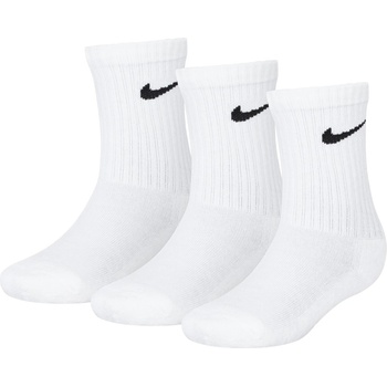 Nike Детски чорапи Nike Basic Crew 3Pk Sock Infants - White