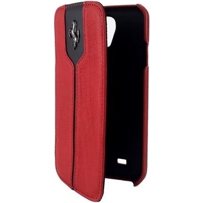 Ferrari Луксозен кожен кейс-тефтерче Ferrari за Samsung Galaxy S4, Червен (3700740313817)