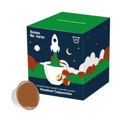 Rene Coffee Pads Magmar Senso Nocturno hazelnut cappuccino 16 ks