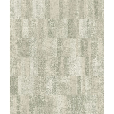 Grandeco A69403 Zelená geometrická vliesová tapeta na stenu, rozmery 0,53 x 10,05 m