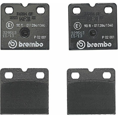 Sada brzdových platničiek, kotúčová parkovacia brzda BREMBO P 02 001