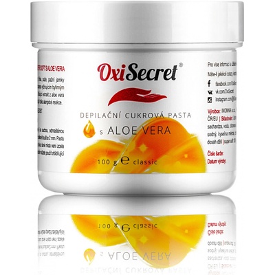 OxiSecret depilační cukrová pasta Aloe Vera Classic 100 g – Zboží Dáma
