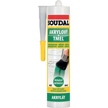 Soudal Akrylový těsnící tmel přetíratelný bílý 300 ml