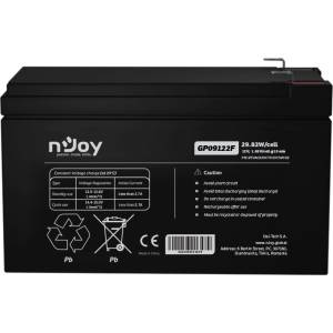 nJoy Акумулаторна батерия nJoy GP09122F (BTVACIUOCTO2FCW01B), 12V, VRLA, F2 конектори (BTVACIUOCTO2FCW01B)