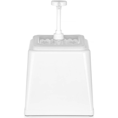 Hendi Zásobník na omáčky s pumpičkou, HENDI, 2,5L, Bílá, 230x210x(H)250mm