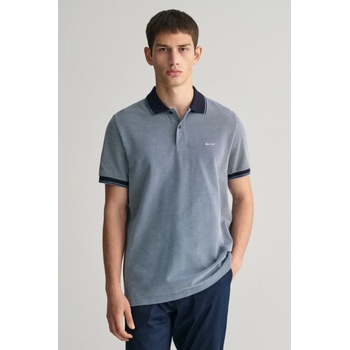 Gant polokošile 4-COL OXFORD SS PIQUE modrá