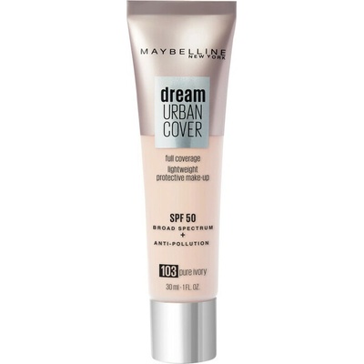 Maybelline Dream Urban Cover SPF 50 Full Coverage Lightweight Protective Make-Up Ľahký make-up 130 Buff Beige 30 ml