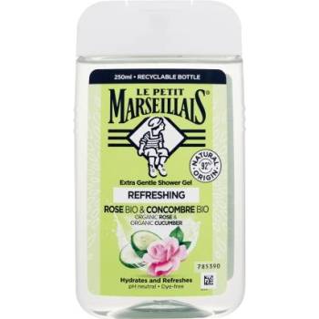 Le Petit Marseillais Extra Gentle Shower Gel Bio Rose & Bio Cucumber освежаващ душ гел 250 ml унисекс