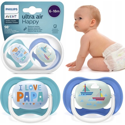 Avent Philips Ultra air text chlapec 2 ks V001039