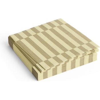 Hay Pattern Хартиени салфетки 33 x 33 см, кремаво-пясъчни райета, 20 бр (AE732-E139-AP99)