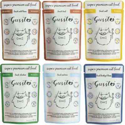Gussto Cat zmes chutí 6 x 85 g